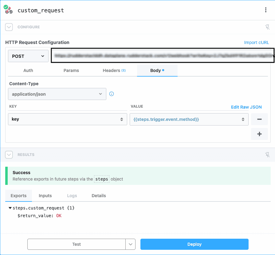 Pipedream custom HTTP request